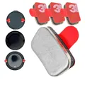 Ersatz Klebepads, 4 Stück, kompatibel mit OOONO PARK P-DISC NO2, NO3, CO-DRIVER NO2, Metallplättchen Klebesticker, Aufkleber elektronische Parkscheibe, Blitzerwarner, Windschutzscheibe Klebestreifen