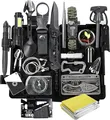 LuxusKollektion Campingstuhl Survival Kit 21 in 1 Notfallset mit Kompass Taschenlampe Camping