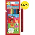 Magni Farbstifte Stabilo Color 12er + 2 Bleistifte (Mehrfarbig, 12 x) (42583152)