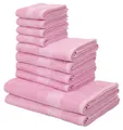 Otto Home Handtuch Set "Melli, 2 Duschtücher 70x140, 4 Handtücher 50x100, 4 Gästetücher 30x50", rosa, Walkfrottee