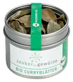 Zauber der Gewürze Bio Curryblätter, Curry Blätter ganz getrocknet, indisches Gewürz, auch für Ayurveda kochen, ideal zum Würzen von Currygerichten und Chutneys, 100% Bio-Qualität, 3 g