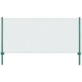 vidaXL Maschendrahtzaun mit Pfosten Stahl 25 x 0,5 m Grün 144603