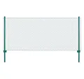 vidaXL Gartenzaun Maschendrahtzaun mit Pfosten Stahl 25 x 0,5 m Grün, (1-St)