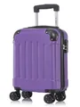 YONSLY Hartschalen-Trolley Hartschalen-Koffer Trolley 360° Rollen, robuster Reisekoffer, 4 Rollen, mit Zahlenschloss, für Business und Urlaub 46/55/66/76 cm
