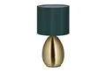 relaxdays Nachttischlampe Touch messing