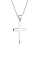 Halskette Damen Kreuz Symbol Basic in 925 Sterling Silber