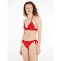 Tommy Hilfiger Swimwear Bikini-Hose TH SIDE TIE CHEEKY BIKINI mit seitlichen Knotendetails rot S (36)