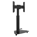 XTRARM Proton 100 mobiler TV Ständer Schwarz - TV-Empfehlung ca.: 32-75 Zoll - VESA 200x200 ... 400x400 ... 600x400 mm - Rotierbar
