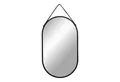 House Nordic Spiegel in Schwarz, Stahl, Glas - 35x60x2cm (BxHxT)