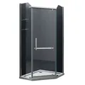 Home Systeme Fünfeckdusche PANDORA Duschkabine Dusche Duschwand Duschabtrennung Duschtür Glas, BxT: 90x90 cm