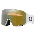 Oakley Line Miner Pro Schneebrille, mattweißes Band mit Prizm Schneerosenglas, Größe L