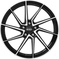 Dotz Spa black polished 8x18 ET48 - LK5/114.3 ML71.6 Alufelge schwarz