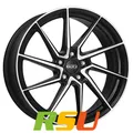 4x Dotz Spa black polished 8x18" ET48 LK5 114.3 ML 71.6 Alufelgen 18 Zoll