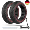 OUXI 10×2.5 Zoll Ersatz-Vollgummireifen 60/70-6.5 für Ninebot G30 Max /G30D mit