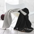 JOOP! Wohndecke Melange Doubleface Anthrazit - Silber