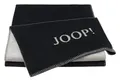 JOOP! Melange Doubleface Wohn- Kuscheldecke 150x200 cm Anthrazit-Silber 706218