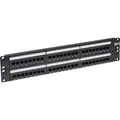 Eaton 48-Port 2U Rack-Mount Cat6/Cat5 110 Patch Panel 568B RJ45 Ethernet TAA (N252-048)