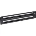 EATON TRIPPLITE 48-Port 2U Rack-Mount Cat6/Cat5 110 Patch Panel 568B RJ45 Ethernet TAA