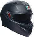 AGV K3 Helm Integralhelm Motorradhelm Rollerhelm mit Sonnenblende Schwarz-Matt XS 2118381001004004