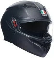 Integralhelm AGV K3 E2206 MPLK Matt Schwarz Zulassung E06 Größe XS