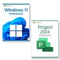 Microsoft Windows 11 Professional + Microsoft Project 2024 Professional Lizenz für 3 PC