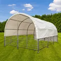 Mobiler Viehunterstand 4x6 m mit Plane