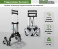 Alu Treppensteiger Sackkarre 70 kg klappbar extra hoch 109 cm