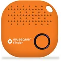 Musegear Bluetooth-Tracker Finder 2, für iOS & Android, 1 Jahr Batterielaufzeit, wasserdicht IP68, orange