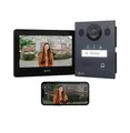 Basic Video Türsprechanlage, 2 Draht Bus, 7" Monitor, Unterputz Türklingel mi...