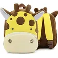 LA CUTE Kinderrucksack Giraffe Plüsch-Rucksack Niedliches Kinderaccessoire für den Alltag, Weicher Plüsch, verstellbare Gurte, geräumige Taschen