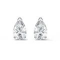 Swarovski Attract Ohrstecker, Tropfenschliff, Weiß, Rhodiniert