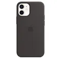 Apple iPhone 12 mini Silikon Case mit MagSafe - Schwarz Handyhülle #1907049