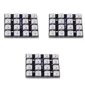 MakerMind 3x 4x4 RGB LED Modul WS2812B Chip wie Neopixel kompatibel mit Arduino, Raspberry Pi ect.