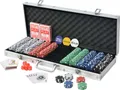 vidaXL Poker Set mit 500 Chips Aluminium