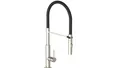 SCHÜTTE DESIGN 23138 Küchenarmatur, ausziehbar, schwenkbar, Edelstahloptik