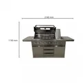 Buschbeck Bristol 6-Brenner-Gasgrill Outdoorküche  Edelstahl Grill Gartenküche