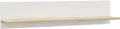 Wandboard FORTE "Vankka Regal Wandmontage", weiß (planked eiche, weiß), B:120cm H:25,6cm T:21,9cm
