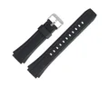 CASIO Uhrenarmband 20mm Kunststoff Schwarz EF-552