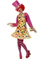 Smiffys Clown Lady Costume, Multi-Coloured Halloween und Karneval