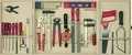 Pebaro 415 Profi-Werkzeugschrank, 30 Teile, komplettes Set im Holzschrank, hochwertige massive Werkzeuge, Bastelset inkl. Hammer, Sägen, Zangen, Feilen, Werkzeugkasten für Kinder, Geschenkidee
