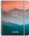 BRUNNEN Schülerkalender (2025/2026) "Misty Sunset", 2 Seiten = 1 Woche, A6, 208 Seiten, PP-Umschlag, mehrfarbig