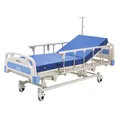 VEVOR Krankenhausbett Elektrisch, 3-Funktionen-Pflegebett mit Rückenlehne, Beinstütze & 475-750 mm Höhenverstellung, 12,7 cm Rollen, Matratze, für Häusliche Pflege, Altenheim & Krankenhaus