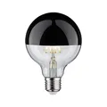 Paulmann 28677 LED Lampe Filament G95 6W Leuchtmittel Kopfspiegel Schwarz Chrom 2700K Warmweiß dimmbar E27