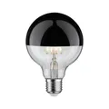 Paulmann LED Globe 6,5W = 48W, 600 lm, E27, Kopfspiegel Schwarzchrom, Warmweiß