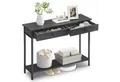 VASAGLE Konsolentisch, Flurtisch, Beistelltisch, Sofatisch mit 2 Schubladen, robust