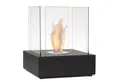 Moritz Dekokamin Bio-Ethanol Kamin Tischkamin 30x30x35 cm schwarz, Ethanolbrenner Glasfeuer Terrassenfeuer Kamin