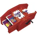 Amigo Kartenmischmaschine 05000, rot, manuell mit Kurbel, alle Kartenformate für 2 Decks