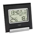 TFA Dostmann Spot Funk-Thermometer, 30.3030, Höchst-und Tiefwerte, Außentemperatur, Innentemperatur schwarz L 109 x B 20 (39) x H 104 mm