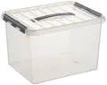 Sunware Aufbewahrungsbox Q-Line mit Deckel 40 x 30 cm 22 L transparent