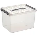 sunware H6160402 Q-line Aufbewahrungsbox 22,0 l transparent 40,0 x 30,0 x 26,0 c
